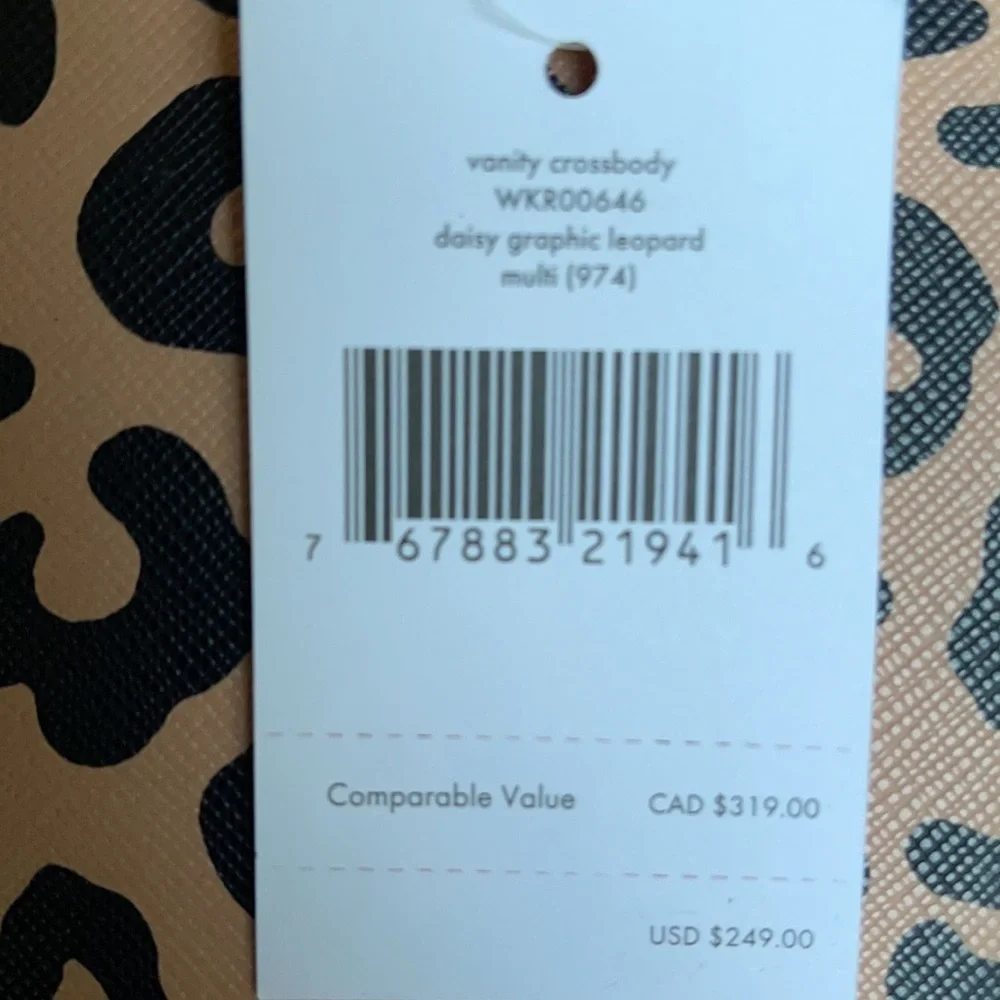 Kate Spade daisy graphic leopard vanity crossbody - Picture 11 of 16